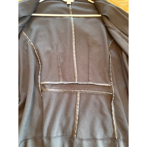 C est 1946 Blazer 18W Black Blended Fabric Single Breasted Ruched Sleeves - Picture 7 of 9